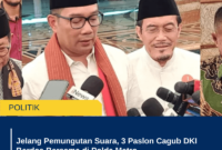 Jelang Pemungutan Suara, 3 Paslon Cagub DKI Berdoa Bersama di Polda Metro