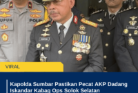 Kapolda Sumbar Pastikan Pecat AKP Dadang Iskandar Kabag Ops Solok Selatan Penembak Kasat Reskrim
