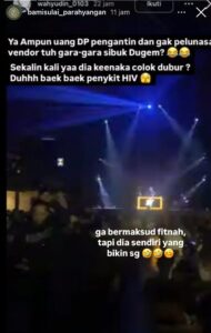 PELAKU TERLIHAT DUGEM DI KLUB MALAM. (FOTO: INSTAGRAM)
