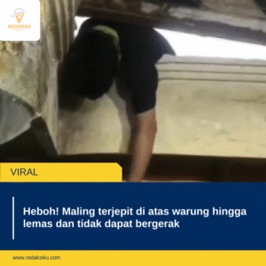 Heboh! Maling terjepit di atas warung hingga lemas dan tidak dapat bergerak Heboh! Maling terjepit di atas warung hingga lemas dan tidak dapat bergerak