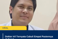 Dokter Iril Ternyata Cabuli Empat Pasiennya di Garut