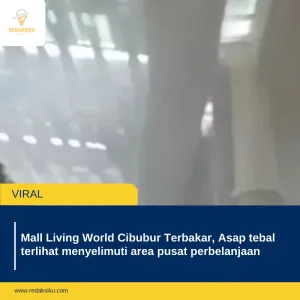 MALL LIVING WORLD CIBUBUR TERBAKAR, ASAP TEBAL TERLIHAT MENYELIMUTI AREA PUSAT PERBELANJAAN