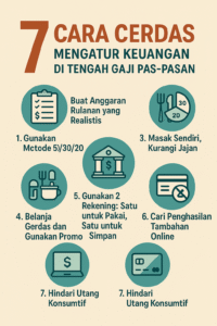 7 CARA CERDAS MENGATUR KEUANGAN DI TENGAH GAJI PAS-PASAN NO. 5 WAJIB KAMU COBA! 7 CARA CERDAS MENGATUR KEUANGAN DI TENGAH GAJI PAS-PASAN NO. 5 WAJIB KAMU COBA!