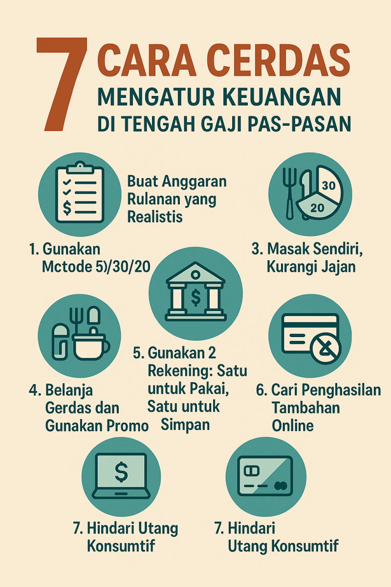 7 Cara Cerdas Mengatur Keuangan di Tengah Gaji Pas-pasan â€“ No. 5 Wajib Kamu Coba!