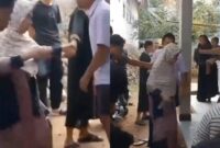 Viral video seorang nenek dipukul warga karena dugaan menculik, padahal hanya minta tolong untuk berjalan. (Foto: Tangkap layar X @dhemit_is_back)