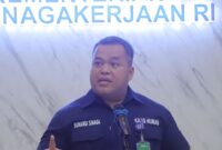 Kericuhan job fair di Bekasi jadi viral, Kepala Biro Humas Kemnaker, Sunardi Manampiar Sinaga jelaskan penyebabnya bukan karena sulit cari kerja. (Foto: Dok. Kemenaker)