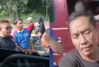 Aksi oknum preman kampung viral usai memalak sopir mobil box yang ternyata dikawal oleh anggota Brimob. (Foto: X @B3doel)