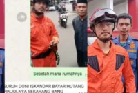 Petugas Damkar Tangsel jadi korban prank laporan evakuasi ular yang ternyata digunakan untuk menagih utang pinjol. (Foto: Instagram @tangselsiaga)