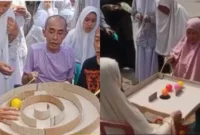 SMK Bani Saleh Bekasi viral setelah siswa kunjungi panti jompo dalam study tour yang menyentuh hati. (Foto: Twitter @liaasister)