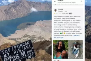 Kematian Turis Brasil di Gunung Rinjani Picu Badai Rating: Netizen Indonesia dan Brasil Saling Serang di Google Maps Kematian Turis Brasil di Gunung Rinjani Picu Badai Rating: Netizen Indonesia dan Brasil Saling Serang di Google Maps