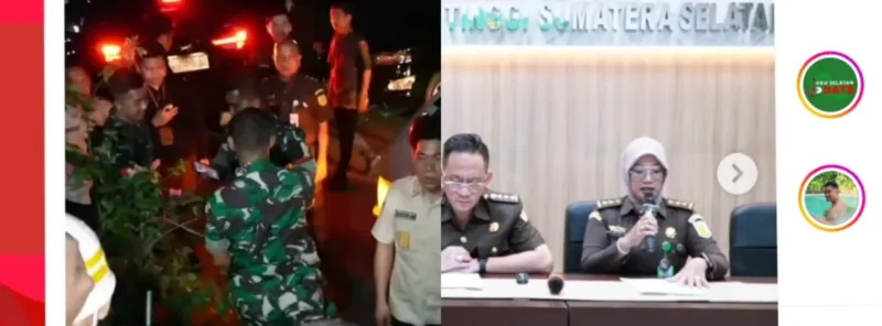 Rapat HUT RI Kecamatan Pagar Gunung mendadak heboh karena OTT pungli yang melibatkan 22 pejabat desa. (Foto: Instagram @lambe_turah)