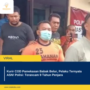 Kurir COD Pamekasan Babak Belur, Pelaku Ternyata ASN! Polisi: Terancam 9 Tahun Penjara Kurir COD Pamekasan Babak Belur, Pelaku Ternyata ASN! Polisi: Terancam 9 Tahun Penjara