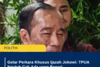 Gelar Perkara Khusus Ijazah Jokowi: TPUA Ngeluh Gak Ada yang Bener!