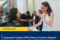 Penjualan Perdana OPPO Reno 14 Series Dibanjiri Konsumen, Cinta Laura Turut Meriahkan Acara!