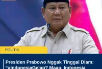 Presiden Prabowo Nggak Tinggal Diam: “#IndonesiaGelap? Maap, Indonesia Cerah, Ye