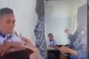 Viral video siswi SMK acungkan jari tengah ke guru, kini minta maaf dan jalani hukuman berat. (Foto: Instagram @berita_gosip)