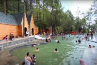 Ilustrasi Nimo Jungle Hot Spring, salah satu destinasi Ciwidey.
