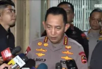 Kapolri meminta maaf atas insiden tabrak ojol. (Sumber Foto: Tangkapan Layar/YouTube Berita Satu).