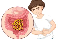 Ilustrasi seorang anak laki-laki mengalami gejala cacingan.