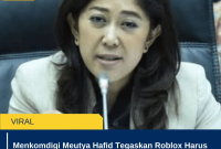 Menkomdigi Meutya Hafid Tegaskan Roblox Harus Perkuat Sistem demi Lindungi Anak Indonesia