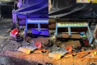 Kasus hancurnya gerobak ketoprak di Depok viral setelah pedagang dipukul dan dagangannya dirusak hanya karena utang Rp3.000. (Foto: Instagram @fakta.indo)