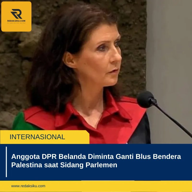 Anggota DPR Belanda Diminta Ganti Blus Bendera Palestina saat Sidang Parlemen