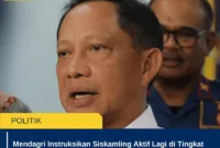 Mendagri Instruksikan Siskamling Aktif Lagi di Tingkat RT/RW Demi Jaga Kondusivitas Daerah