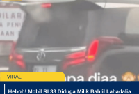 Heboh! Mobil RI 33 Diduga Milik Bahlil Lahadalia Langgar Aturan Jalan, Netizen Ramai Komentar