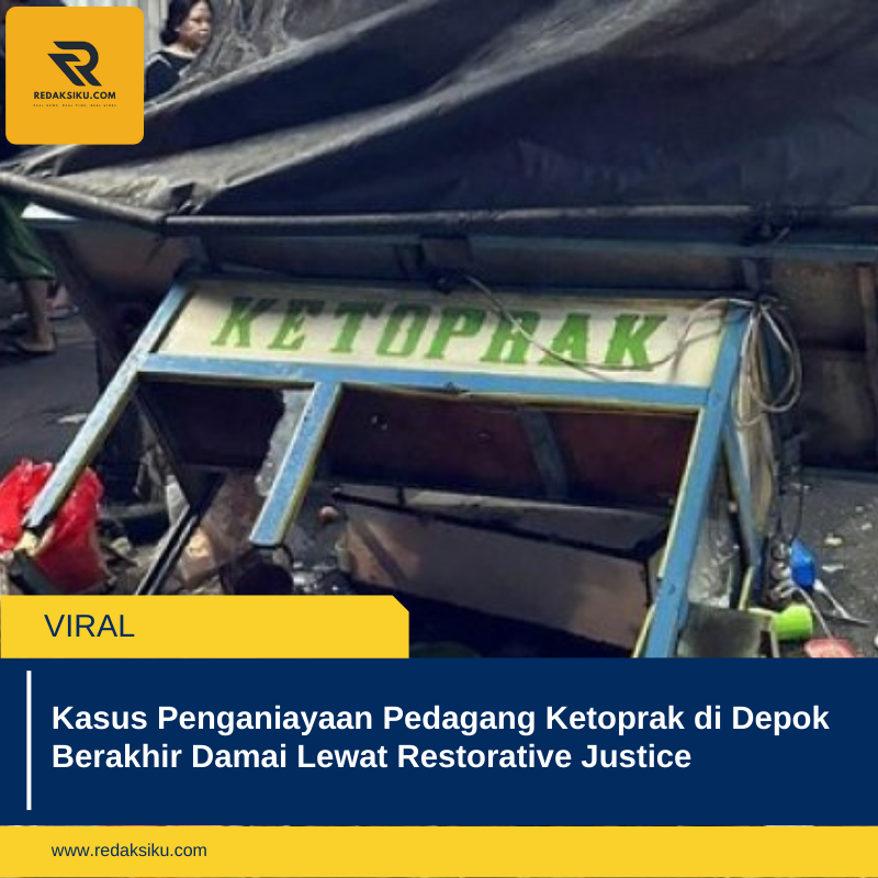 Kasus Penganiayaan Pedagang Ketoprak di Depok Berakhir Damai Lewat Restorative Justice