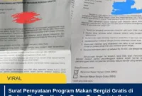 Surat Pernyataan Program Makan Bergizi Gratis di Brebes Picu Pro-Kontra, Orang Tua Diminta Ikut Tanggung Risiko Kesehatan Anak