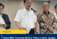 Dana MBG Terserap Rp21,6 Triliun, Luhut: Jangan Ditarik, Ekonomi Rakyat Bergerak