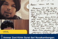 Ammar Zoni Kirim Surat dari Nusakambangan: â€œSaya Bukan Pengedar Narkobaâ€