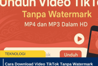 Cara Download Video TikTok Tanpa Watermark Menggunakan TikTok Downloader