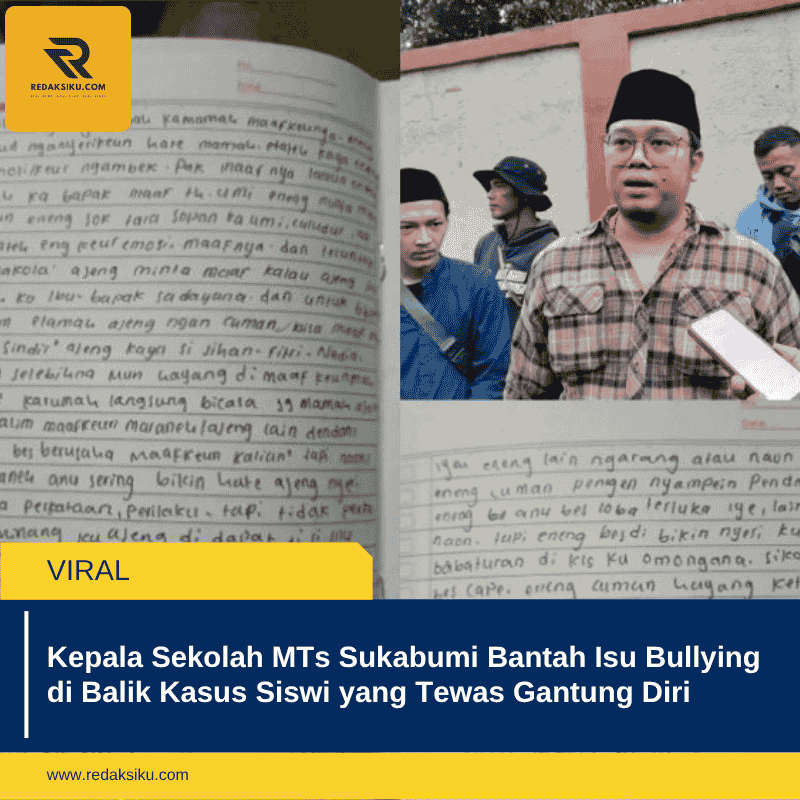 Kepala Sekolah MTs Sukabumi Bantah Isu Bullying di Balik Kasus Siswi yang Tewas Gantung Diri