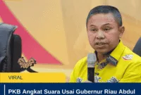PKB Angkat Suara Usai Gubernur Riau Abdul Wahid Kadernya Terjaring OTT KPK