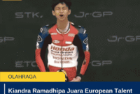 Kiandra Ramadhipa Juara European Talent Cup Barcelona, Start P24 Finis P1