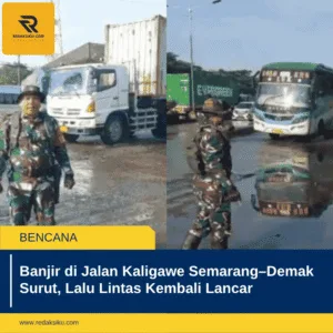 Banjir di Jalan Kaligawe SemarangDemak Surut, Lalu Lintas Kembali Lancar Banjir di Jalan Kaligawe SemarangDemak Surut, Lalu Lintas Kembali Lancar