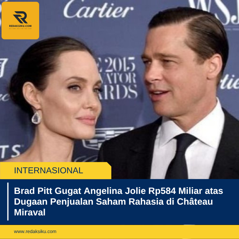 Brad Pitt Gugat Angelina Jolie Rp584 Miliar atas Dugaan Penjualan Saham Rahasia di ChÃ¢teau Miraval