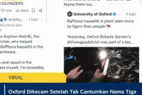 Oxford Dikecam Setelah Tak Cantumkan Nama Tiga Peneliti Indonesia Penemu Rafflesia hasseltii