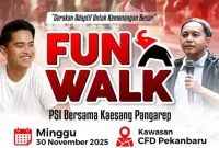 Viral Fun Walk PSI Hadirkan Kaesang, Publik Soroti Menteri Kehutanan yang Ikut di Tengah Bencana