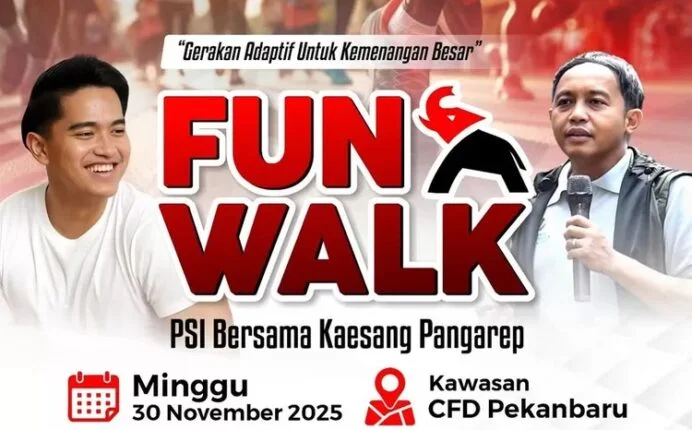 Viral Fun Walk PSI Hadirkan Kaesang, Publik Soroti Menteri Kehutanan yang Ikut di Tengah Bencana