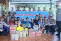 Rayakan HUT ke-78 Reserse Polri, Satreskrim Barru hadirkan senyum anak panti di Desa Garessi, Kecamatan Tanete Rilau.