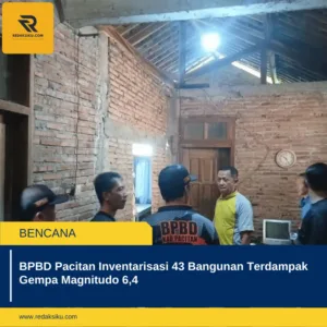 BPBD Pacitan Inventarisasi 43 Bangunan Terdampak Gempa Magnitudo 6,4 BPBD Pacitan Inventarisasi 43 Bangunan Terdampak Gempa Magnitudo 6,4