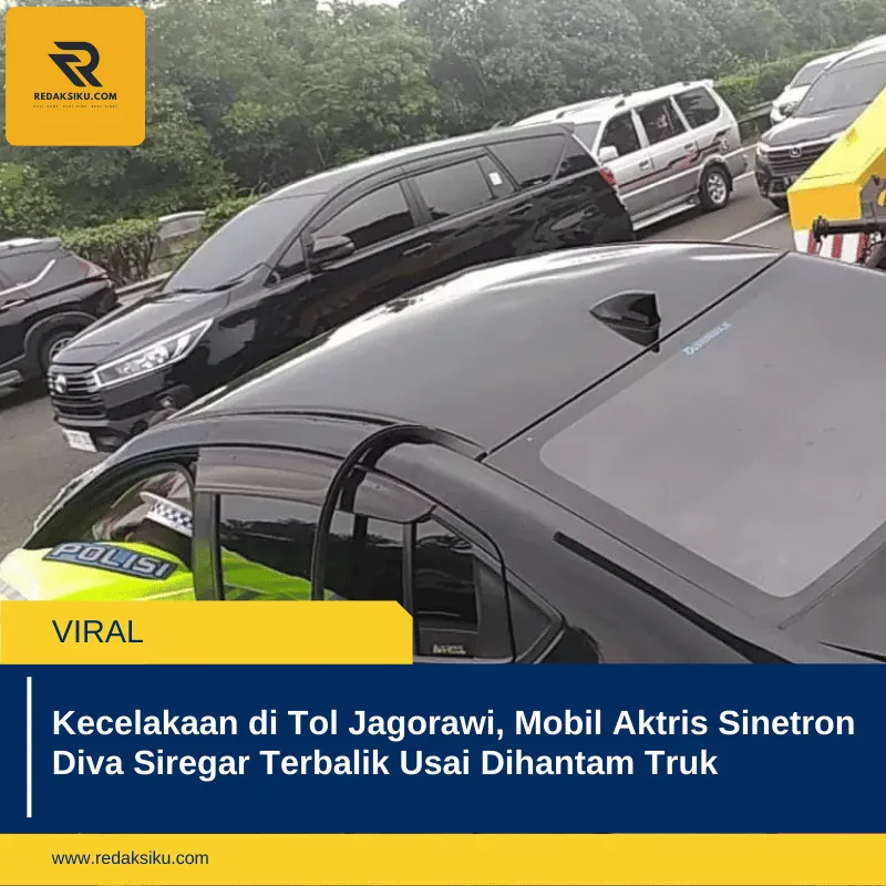 Kecelakaan di Tol Jagorawi, Mobil Aktris Sinetron Diva Siregar Terbalik Usai Dihantam Truk