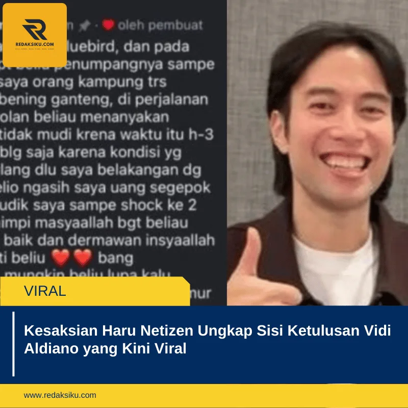 Kesaksian Haru Netizen Ungkap Sisi Ketulusan Vidi Aldiano yang Kini Viral