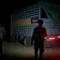 (Foto Istimewa) Detik-detik Lampu Mobil Barang Bukti Menyala di Mapolsek Tanete Rilau, Barru