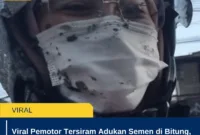 Viral Pemotor Tersiram Adukan Semen di Bitung, Diduga Imbas Proyek Underpass