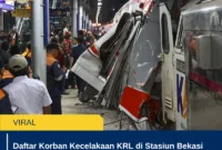 Daftar Korban Kecelakaan KRL di Stasiun Bekasi Timur Terungkap, Jumlah Korban Terus Bertambah