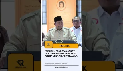 PRESIDEN PRABOWO SOROTI KASUS MARSINAH, TEGASKAN PENTINGNYA NILAI PANCASILA