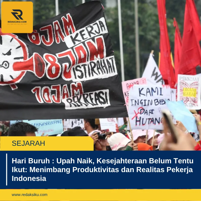 Hari Buruh : Upah Naik, Kesejahteraan Belum Tentu Ikut: Menimbang Produktivitas dan Realitas Pekerja Indonesia